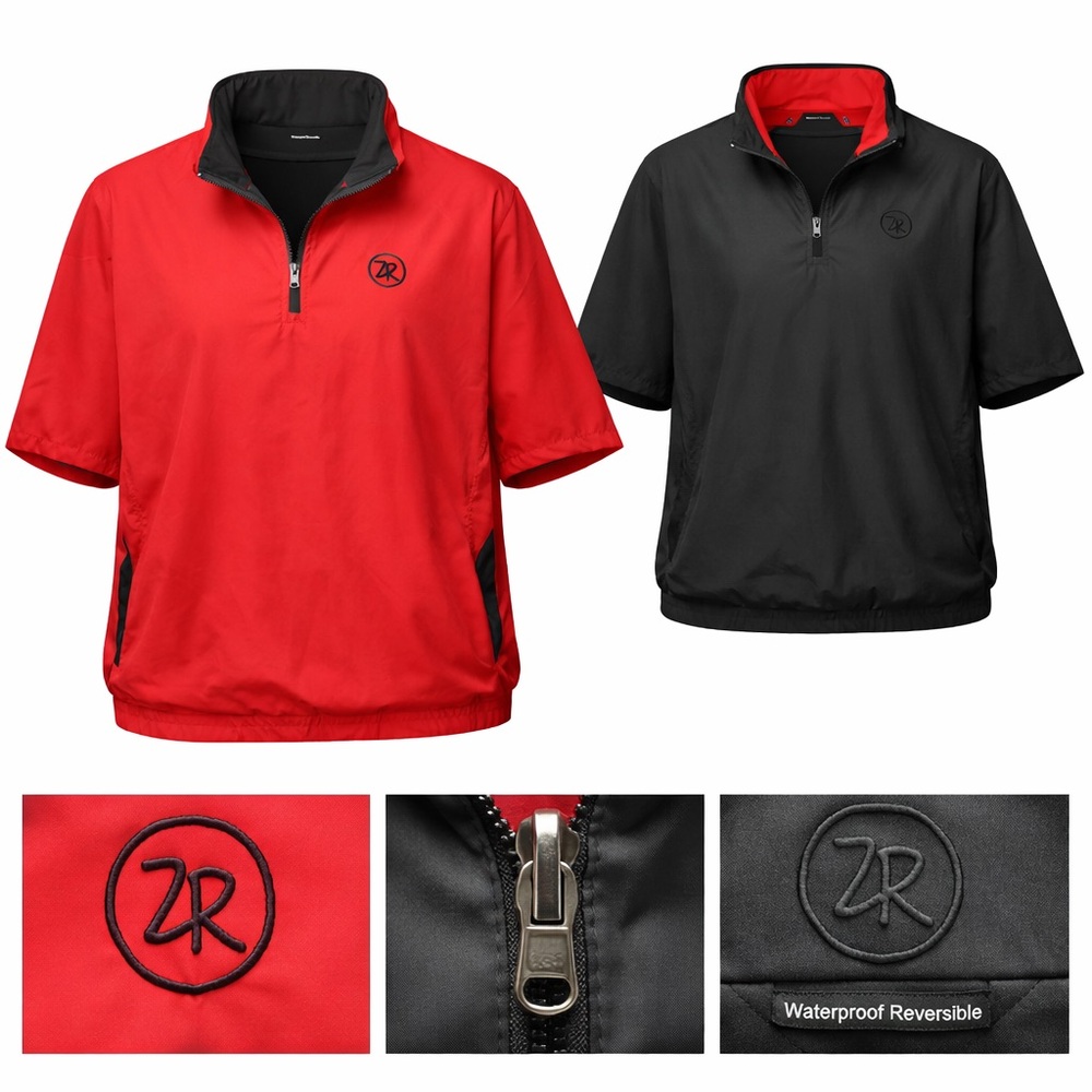 Zero Restriction XXL Golf Reversible Waterproof Pullover Windbreaker Jacket